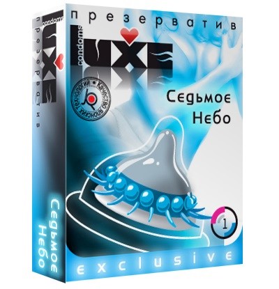 Презерватив LUXE  Exclusive  Седьмое небо  - 1 шт. - Luxe - купить с доставкой в Новом Уренгое