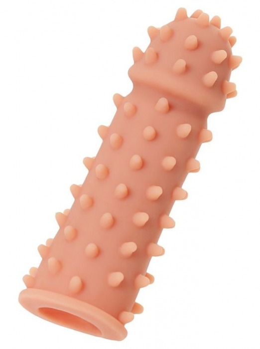 Телесная реалистичная насадка KOKOS Extreme Sleeve 03 с дополнительной стимуляцией - 12,7 см. - KOKOS - в Новом Уренгое купить с доставкой