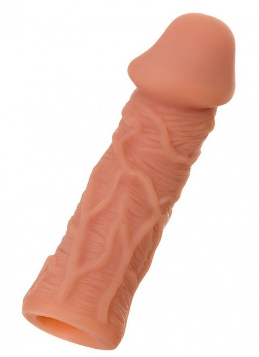 Телесная реалистичная насадка KOKOS Extreme Sleeve 05 с дополнительной стимуляцией - 12,7 см. - KOKOS - в Новом Уренгое купить с доставкой