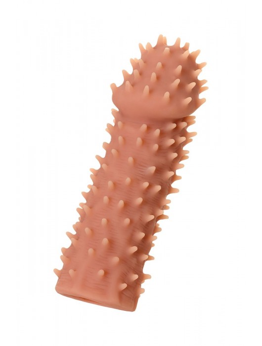 Телесная реалистичная насадка KOKOS Extreme Sleeve 07 с дополнительной стимуляцией - 12,7 см. - KOKOS - в Новом Уренгое купить с доставкой