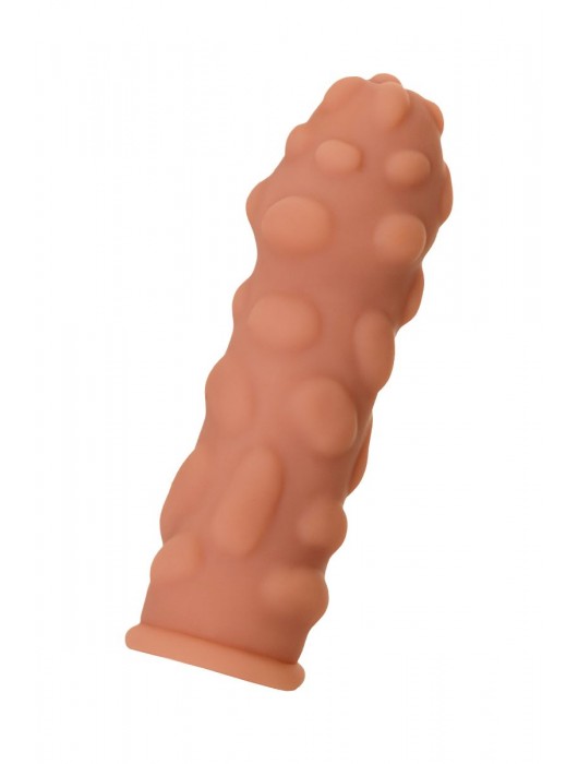 Телесная реалистичная насадка KOKOS Extreme Sleeve 11 с дополнительной стимуляцией - 12,7 см. - KOKOS - в Новом Уренгое купить с доставкой