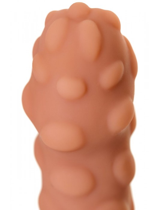 Телесная реалистичная насадка KOKOS Extreme Sleeve 11 с дополнительной стимуляцией - 12,7 см. - KOKOS - в Новом Уренгое купить с доставкой