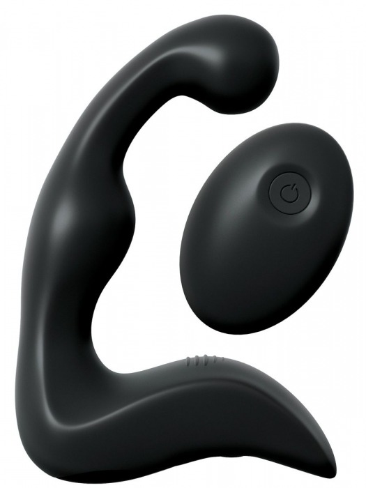 Черный вибромассажер простаты с пультом ДУ Control P-Spot Pro - Pipedream - в Новом Уренгое купить с доставкой