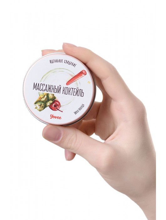 Массажная свеча «Массажный коктейль» с ароматом пина колады - 30 мл. - ToyFa - купить с доставкой в Новом Уренгое