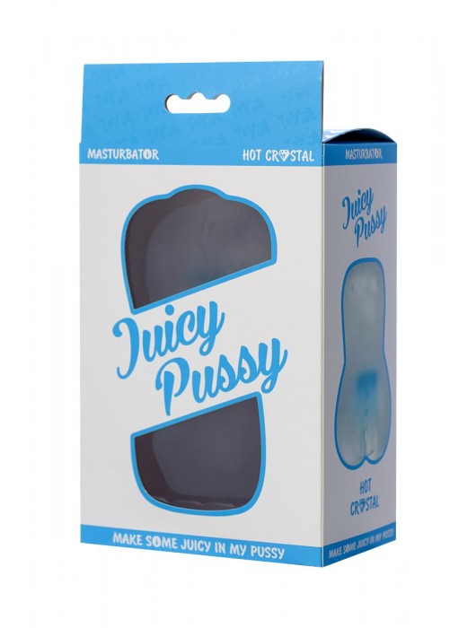 Прозрачный реалистичный мастурбатор Juicy Pussy Hot Crystal - ToyFa - в Новом Уренгое купить с доставкой
