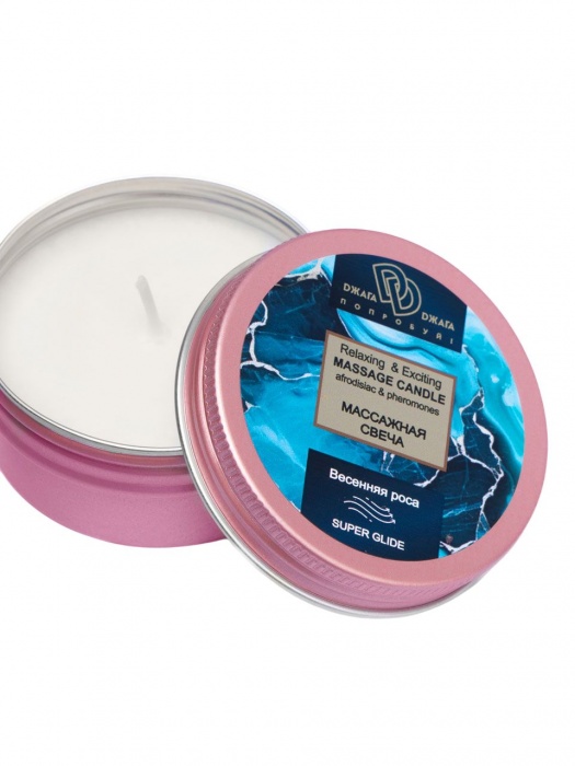 Массажная свеча  Весенняя роса - БиоМед - купить с доставкой в Новом Уренгое