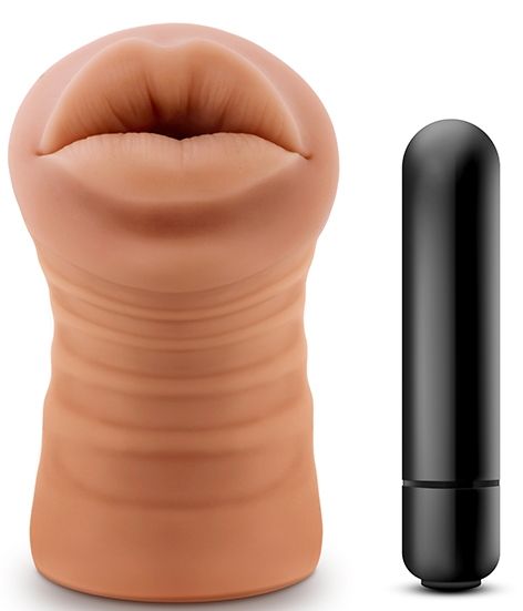 Кофейный мастурбатор-ротик Isabella - Blush Novelties - в Новом Уренгое купить с доставкой