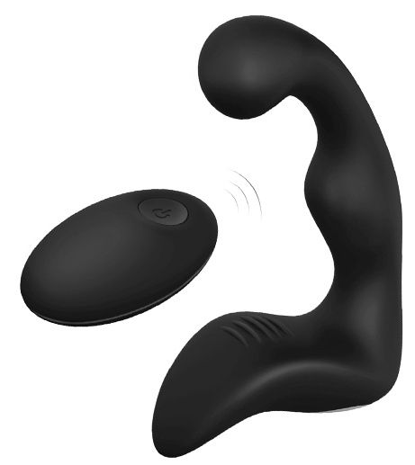 Черный вибромассажер простаты REMOTE BOOTY PLEASER - Dream Toys - в Новом Уренгое купить с доставкой