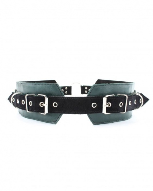 Изумрудный пояс Ladys Arsenal с колечками для крепления - БДСМ Арсенал - купить с доставкой в Новом Уренгое