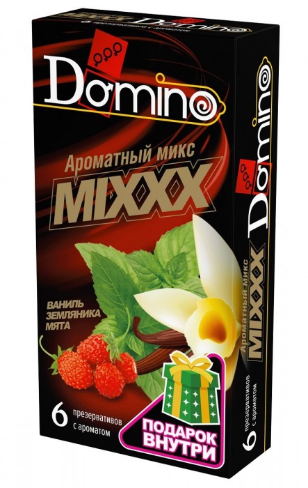 Ароматизированные презервативы DOMINO  Ароматный микс  - 6 шт. - Domino - купить с доставкой в Новом Уренгое