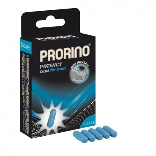 БАД для мужчин ero black line PRORINO Potency Caps for men - 5 капсул - Ero - купить с доставкой в Новом Уренгое