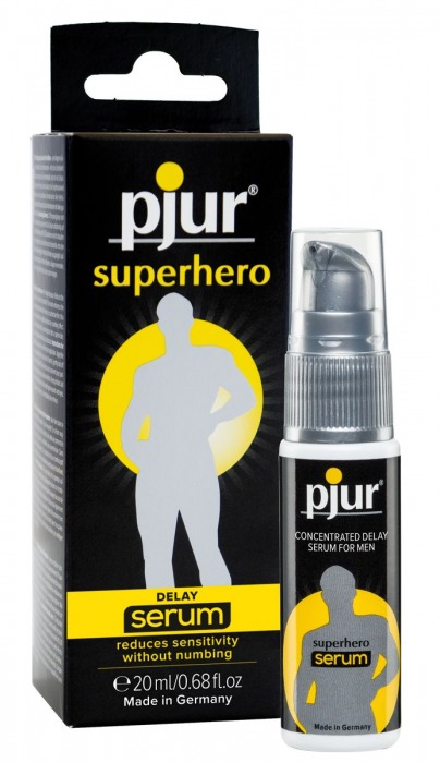 Сыворотка-пролонгатор pjur SUPERHERO Delay Serum - 20 мл. - Pjur - купить с доставкой в Новом Уренгое