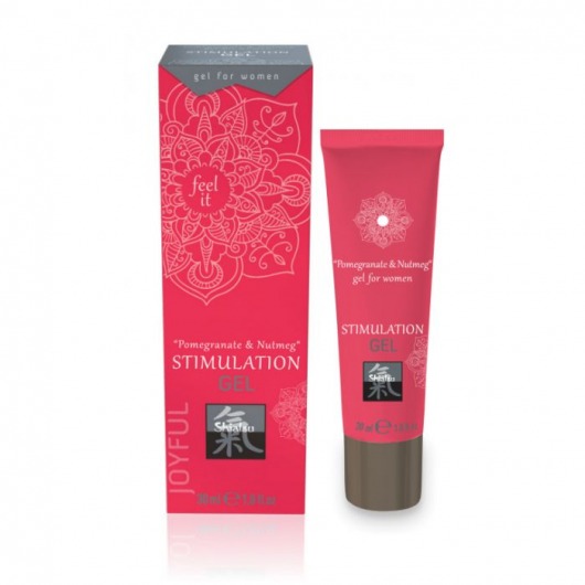 Возбуждающий интимный гель для двоих STIMULATION GEL Pomegranate   Nutmeg - 30 мл. - Shiatsu - купить с доставкой в Новом Уренгое