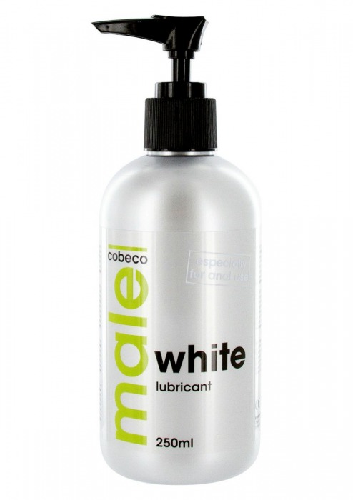 Анальная смазка на водной основе MALE Cobeco White Lubricant - 250 мл. - Cobeco - купить с доставкой в Новом Уренгое