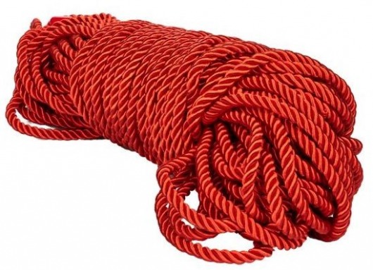 Красная веревка для связывания BDSM Rope - 30 м. - California Exotic Novelties - купить с доставкой в Новом Уренгое