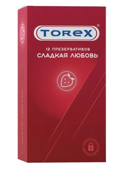 Презервативы Torex  Сладкая любовь  с ароматом клубники - 12 шт. - Torex - купить с доставкой в Новом Уренгое