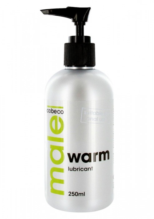 Лубрикант с согревающим эффектом MALE Cobeco Warm Lubricant - 250 мл. - Cobeco - купить с доставкой в Новом Уренгое