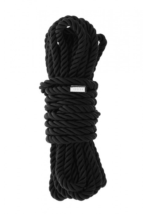 Черная веревка для шибари DELUXE BONDAGE ROPE - 5 м. - Dream Toys - купить с доставкой в Новом Уренгое