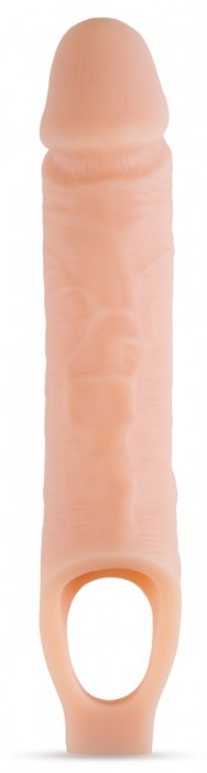 Телесный реалистичный фаллоудлинитель 10 Inch Silicone Cock Sheath Penis Extender - 25,4 см. - Blush Novelties - в Новом Уренгое купить с доставкой