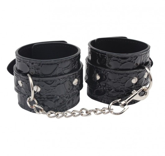 Черные наручники Be good Wrist Cuffs - Chisa - купить с доставкой в Новом Уренгое