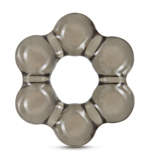 Дымчатое эрекционное кольцо Stay Hard Thick Bead Cock Ring - Blush Novelties - в Новом Уренгое купить с доставкой