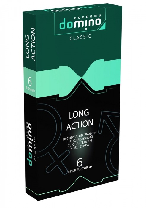 Презервативы с пролонгирующим эффектом DOMINO Classic Long action - 6 шт. - Domino - купить с доставкой в Новом Уренгое