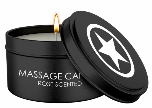 Массажная свеча с ароматом розы Massage Candle - Shots Media BV - купить с доставкой в Новом Уренгое