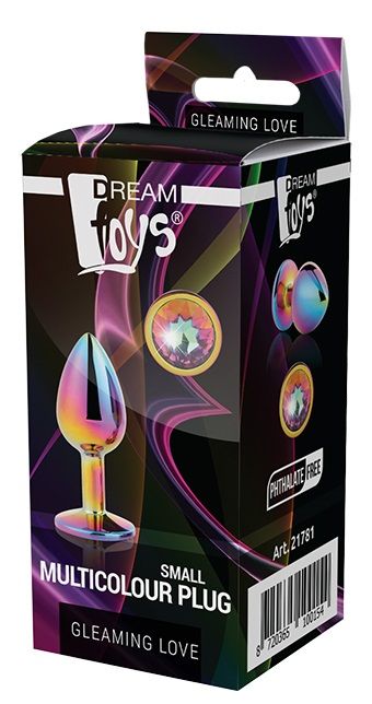 Голографическая анальная втулка с радужным кристаллом - 7,1 см. - Dream Toys - купить с доставкой в Новом Уренгое