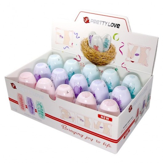 Набор из 15 мини-мастурбаторов Fantastic Egg Hard Boiled - Baile - в Новом Уренгое купить с доставкой