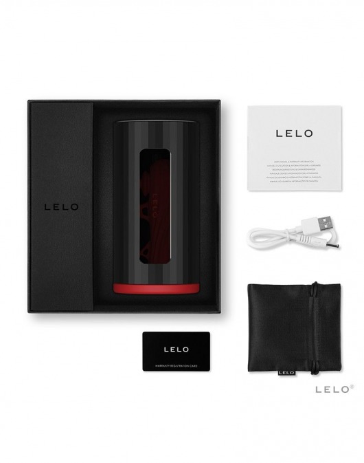 Черно-красный мастурбатор Lelo F1S V2 - Lelo - в Новом Уренгое купить с доставкой