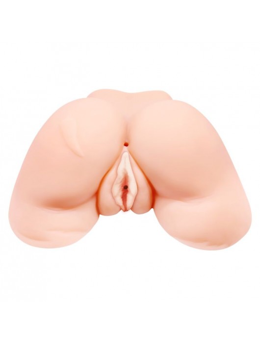 Телесная вибровагина Julie с 2 рабочими отверстиями - Baile - в Новом Уренгое купить с доставкой