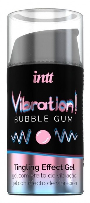 Жидкий интимный гель с эффектом вибрации Vibration! Bubble Gum - 15 мл. - INTT - купить с доставкой в Новом Уренгое