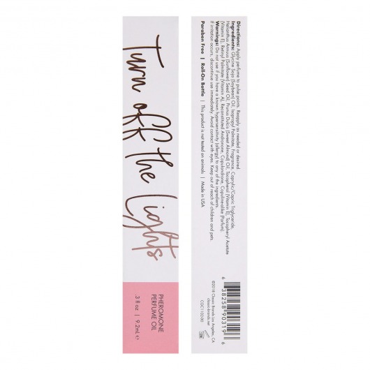 Парфюмерное масло с феромонами Turn Off The Lights с цветочно-восточным ароматом - 9,2 мл. -  - Магазин феромонов в Новом Уренгое