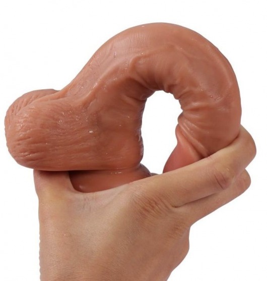 Телесный реалистичный фаллоимитатор REAL с трусиками для страпона - 19,5 см. - Real - купить с доставкой в Новом Уренгое