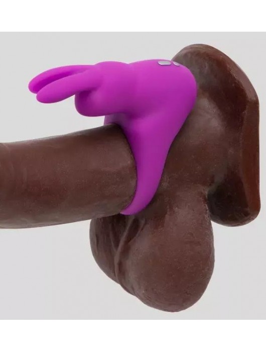 Фиолетовое эрекционное виброкольцо Happy Rabbit Cock Ring Kit - Happy Rabbit - в Новом Уренгое купить с доставкой