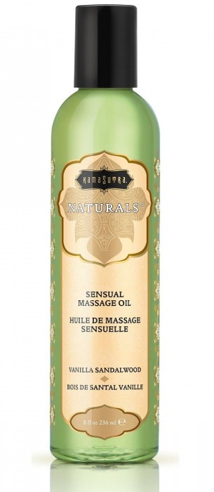 Массажное масло Naturals Vanilla Sandalwood с ароматом ванили и сандала - 236 мл. - Kama Sutra - купить с доставкой в Новом Уренгое