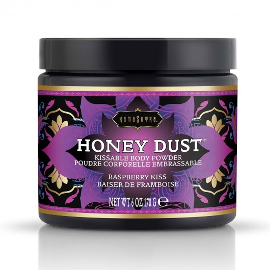 Пудра для тела Honey Dust Body Powder с ароматом малины - 170 гр. - Kama Sutra - купить с доставкой в Новом Уренгое