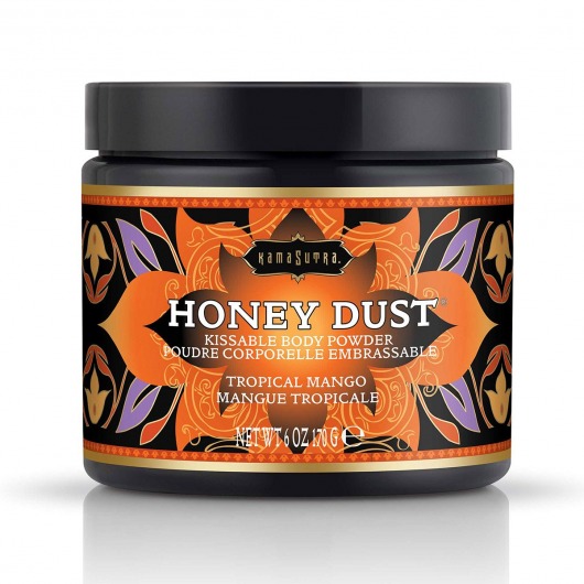 Пудра для тела Honey Dust Body Powder с ароматом манго - 170 гр. - Kama Sutra - купить с доставкой в Новом Уренгое