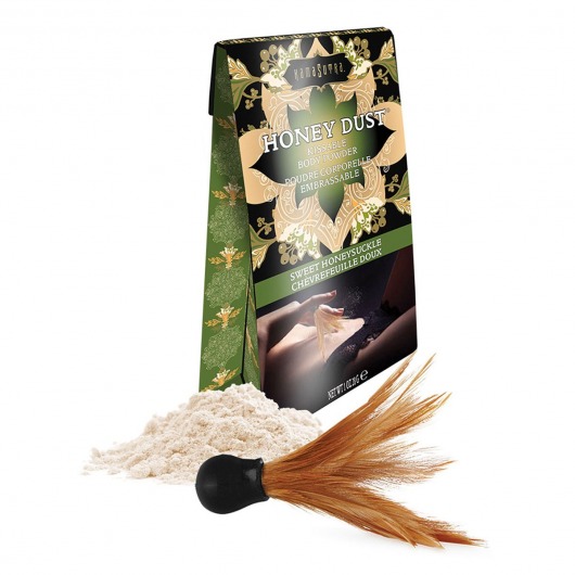 Пудра для тела Honey Dust Body Powder с ароматом жимолости - 28 гр. - Kama Sutra - купить с доставкой в Новом Уренгое