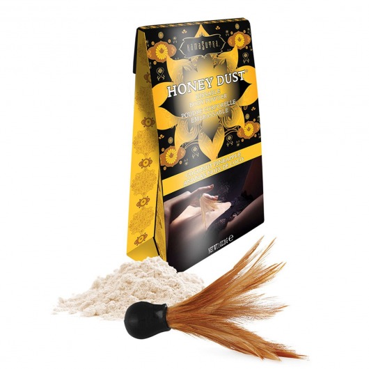 Пудра для тела Honey Dust Body Powder с ароматом кокоса и ананаса - 28 гр. - Kama Sutra - купить с доставкой в Новом Уренгое