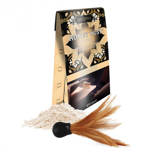Пудра для тела Honey Dust Body Powder с ароматом ванили - 28 гр. - Kama Sutra - купить с доставкой в Новом Уренгое