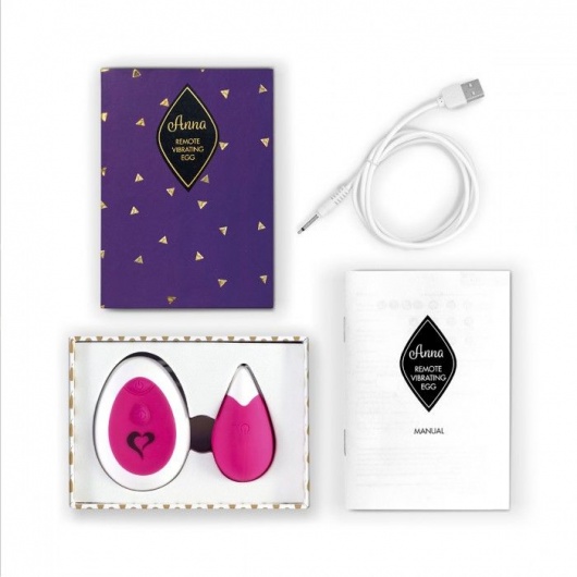 Розовое виброяйцо на радиоуправлении Anna Vibrating Egg Remote - FeelzToys