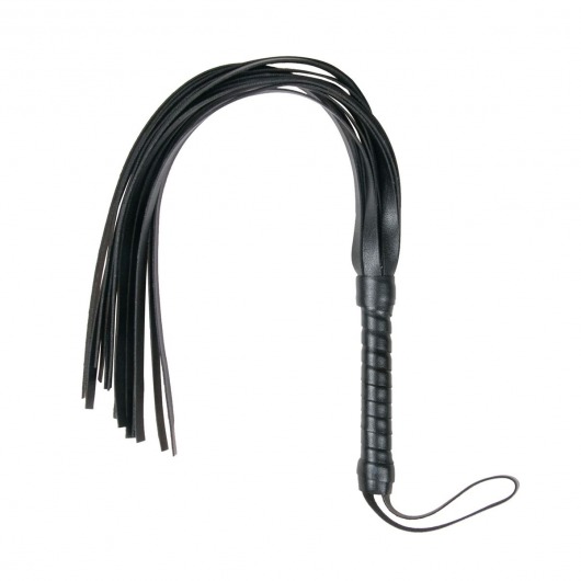 Черный флоггер Flogger Whip - 46 см. - Easy toys - купить с доставкой в Новом Уренгое