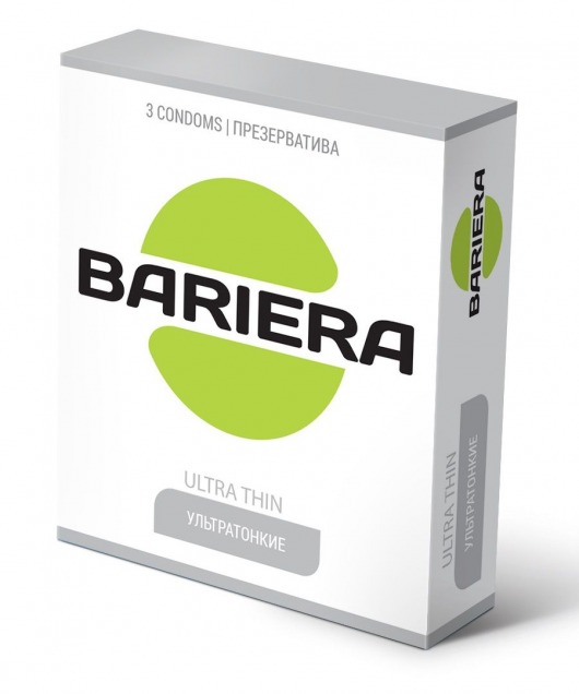 Ультратонкие презервативы Bariera Ultra Thin - 3 шт. - Bariera - купить с доставкой в Новом Уренгое