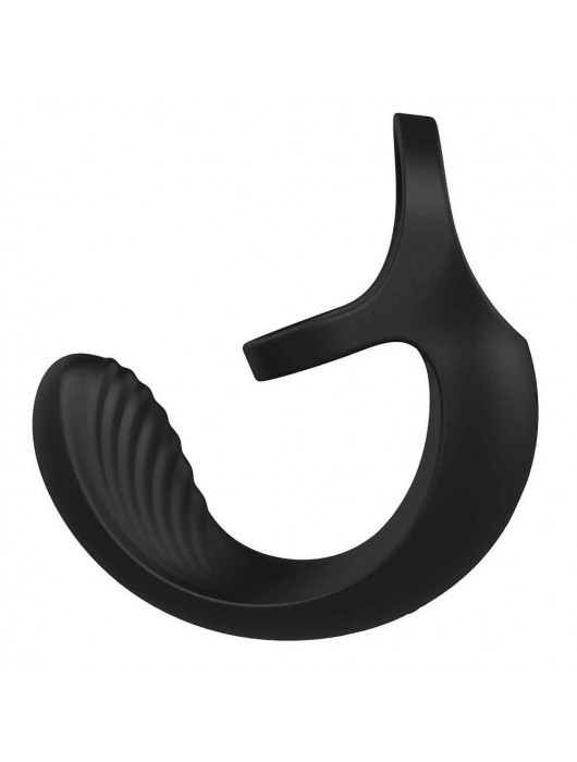 Черный анальный стимулятор с эрекционными кольцами Remote Couple Teaser - Dream Toys - в Новом Уренгое купить с доставкой