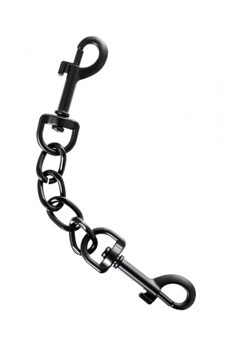 Узкие черные наручники на сцепке - ToyFa - купить с доставкой в Новом Уренгое