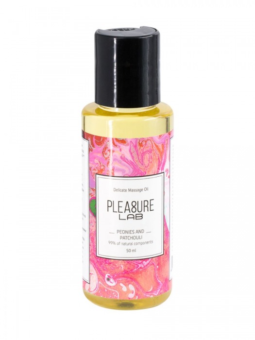 Массажное масло Pleasure Lab Delicate с ароматом пиона и пачули - 50 мл. - Pleasure Lab - купить с доставкой в Новом Уренгое