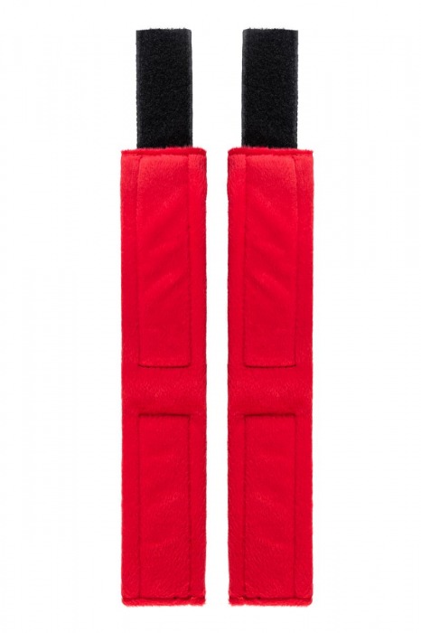 Красно-черные велюровые оковы Anonymo - ToyFa - купить с доставкой в Новом Уренгое