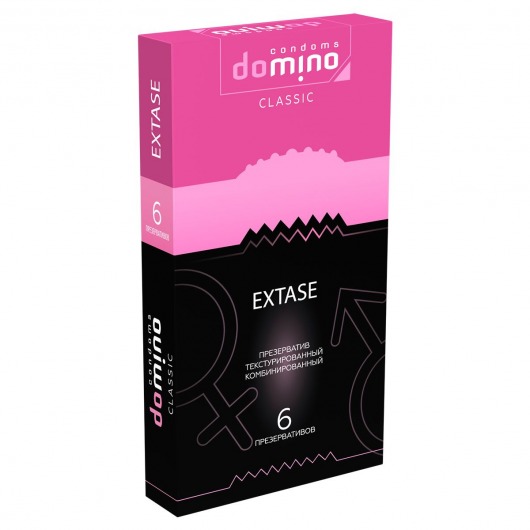 Презервативы с точками и рёбрышками DOMINO Classic Extase - 6 шт. - Domino - купить с доставкой в Новом Уренгое