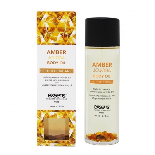 Органическое массажное масло AMBER JOJOBA - 100 мл. - Exsens - купить с доставкой в Новом Уренгое